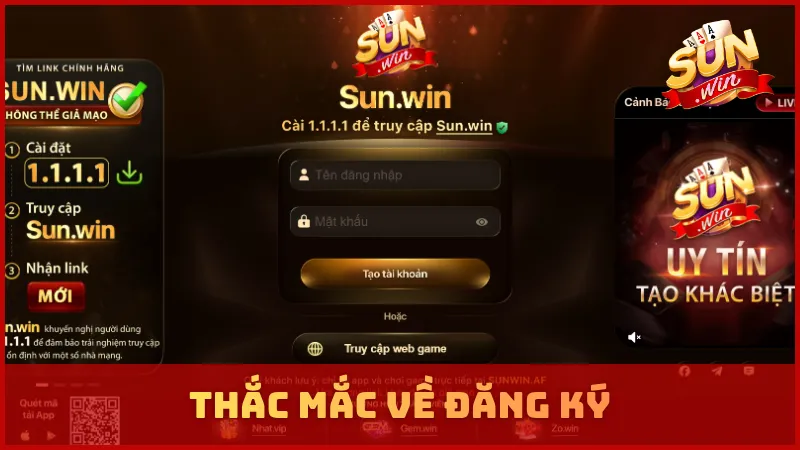 Thắc mắc về đăng ký tại cổng game